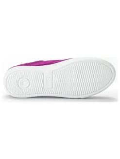 Leder-Sneakers in Lila