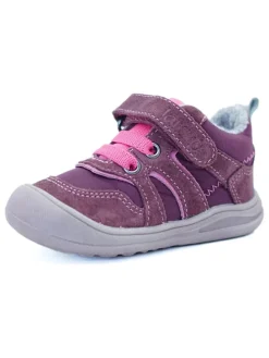 Leder-Sneakers in Lila