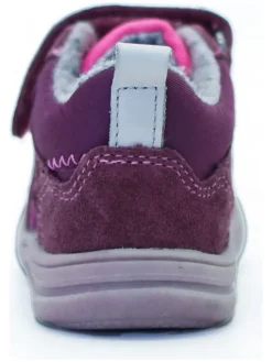 Leder-Sneakers in Lila