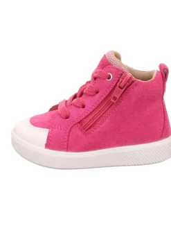 Leder-Sneakers in Pink