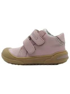 Leder-Sneakers in Rosa