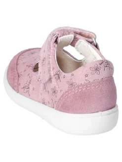 Leder-Sneakers in Rosa