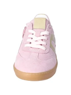 Leder-Sneakers in Rosa