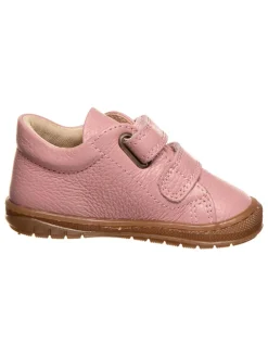 Leder-Sneakers in Rosa