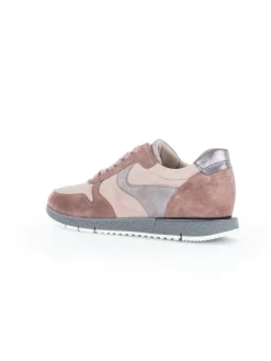 Leder-Sneakers in Rosa
