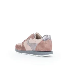 Leder-Sneakers in Rosa