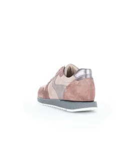 Leder-Sneakers in Rosa