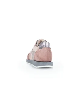 Leder-Sneakers in Rosa