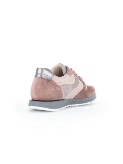 Leder-Sneakers in Rosa