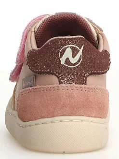 Leder-Sneakers in Rosa