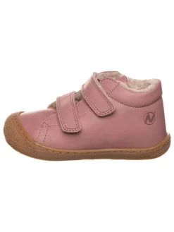 Leder-Sneakers in Rosa