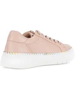 Leder-Sneakers in Rosa/ Bunt