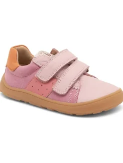 Leder-Sneakers in Rosa/ Orange/ Lila