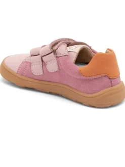 Leder-Sneakers in Rosa/ Orange/ Lila
