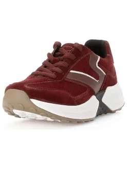 Leder-Sneakers in Rot
