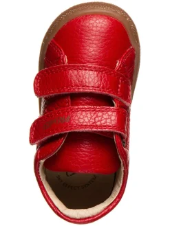 Leder-Sneakers in Rot