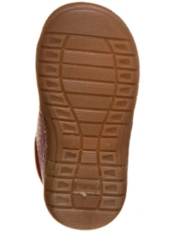 Leder-Sneakers in Rot