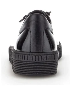 Leder-Sneakers in Schwarz