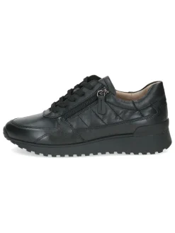 Leder-Sneakers in Schwarz