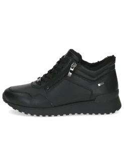 Leder-Sneakers in Schwarz