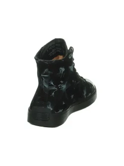 Leder-Sneakers in Schwarz