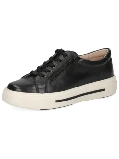 Leder-Sneakers in Schwarz
