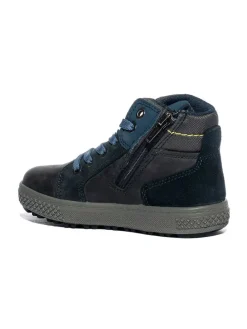 Leder-Sneakers in Schwarz