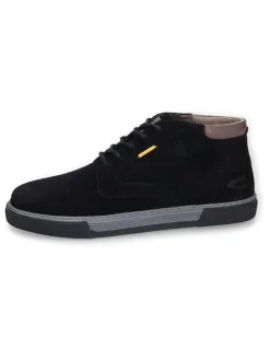 Leder-Sneakers in Schwarz