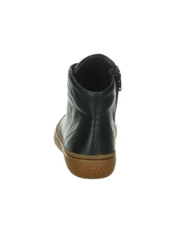 Leder-Sneakers in Schwarz