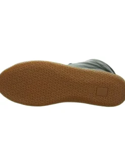 Leder-Sneakers in Schwarz