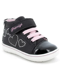 Leder-Sneakers in Schwarz