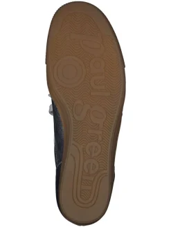 Leder-Sneakers in Silber