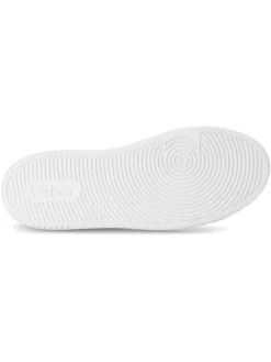 Leder-Sneakers in Silber/ Fuchsia