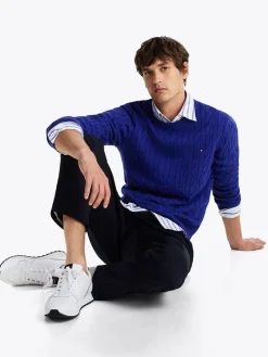 Leder-Sneakers in Weiß