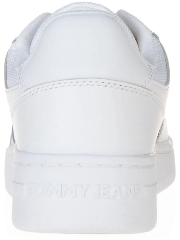 Leder-Sneakers in Weiß