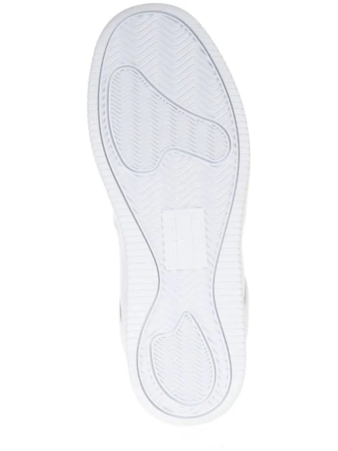 Leder-Sneakers in Weiß