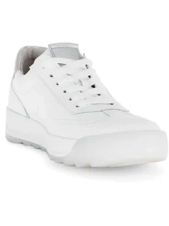 Leder-Sneakers in Weiß