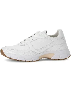 Leder-Sneakers in Weiß