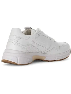 Leder-Sneakers in Weiß