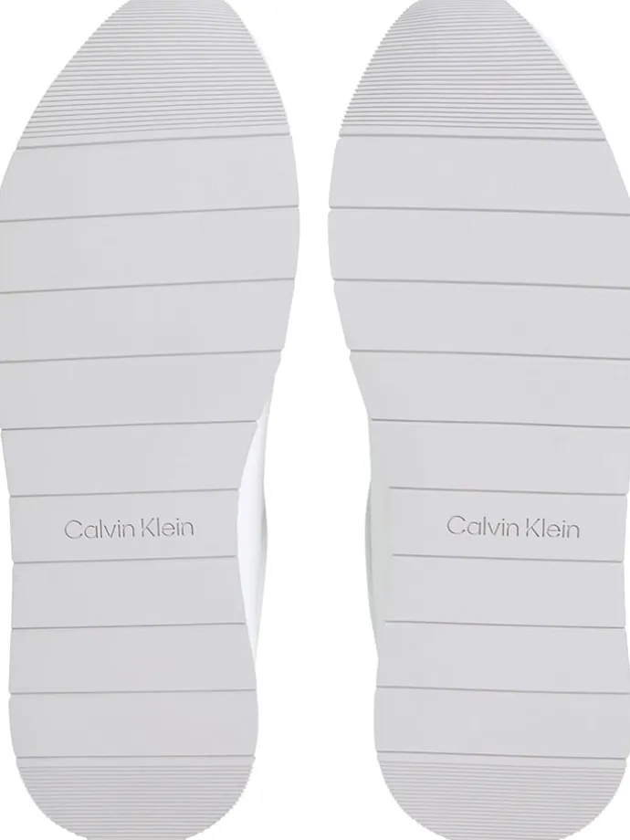 Leder-Sneakers in Weiß