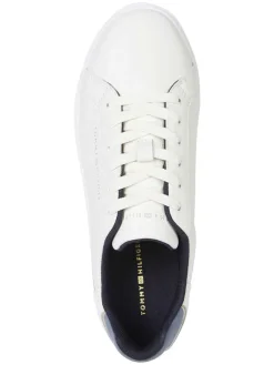 Leder-Sneakers in Weiß