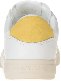 Leder-Sneakers in Weiß