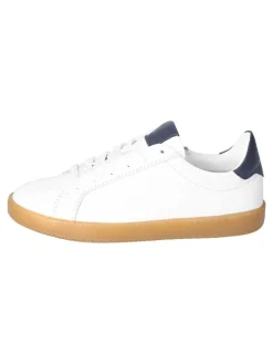 Leder-Sneakers in Weiß