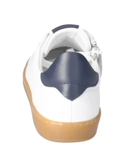 Leder-Sneakers in Weiß