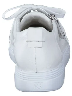 Leder-Sneakers in Weiß