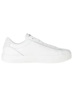 Leder-Sneakers in Weiß