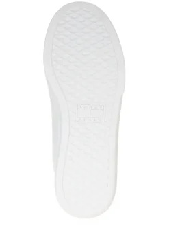 Leder-Sneakers in Weiß