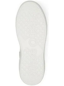 Leder-Sneakers in Weiß