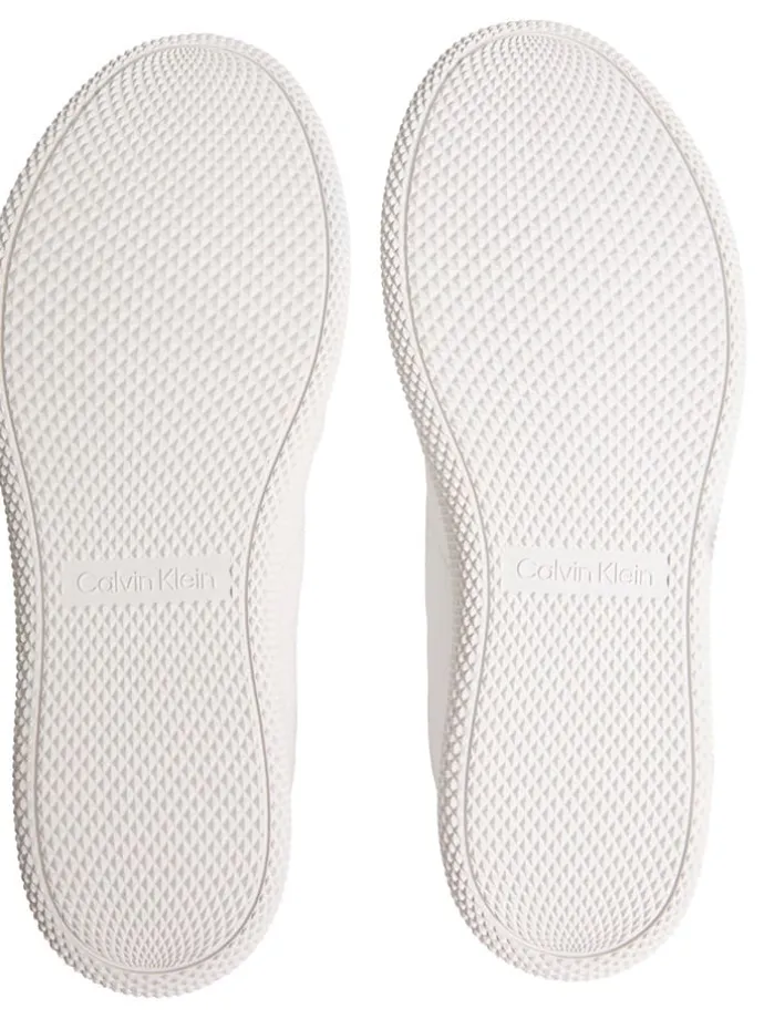 Leder-Sneakers in Weiß