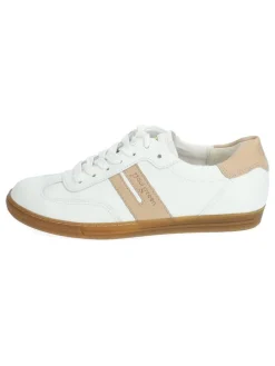 Leder-Sneakers in Weiß